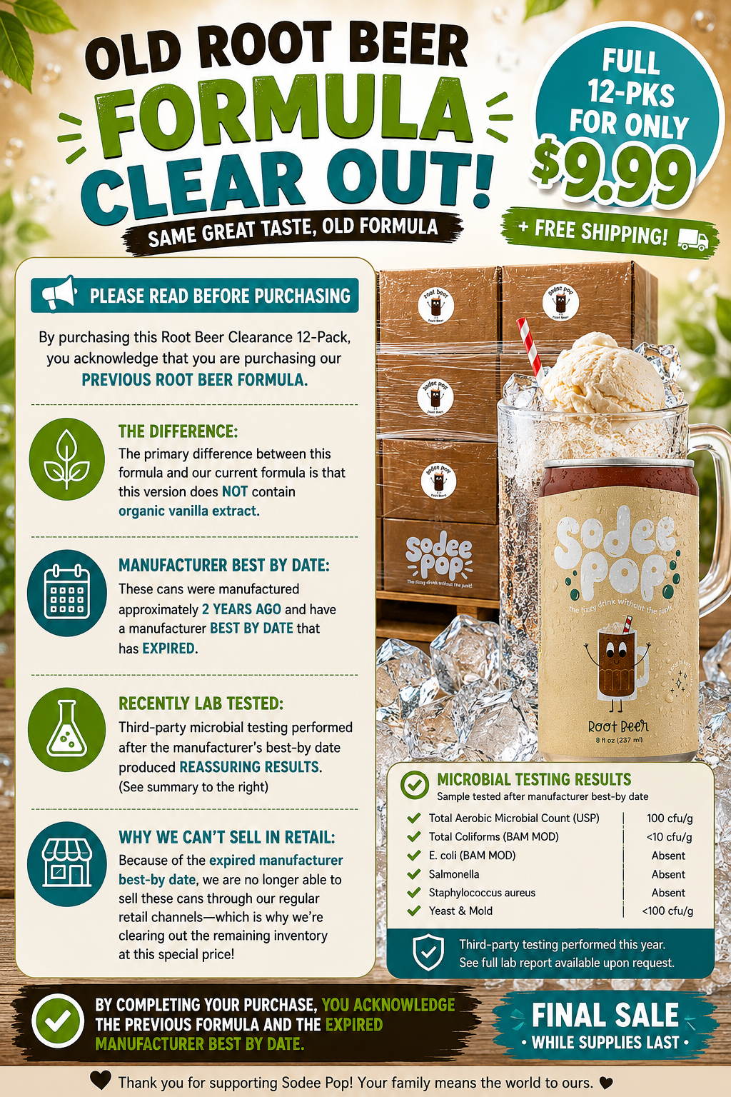 Root Beer- Old Formula Clear-Out!